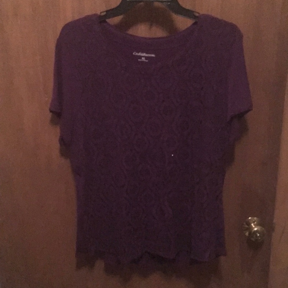 Croft&Borrow ladies purple blouse